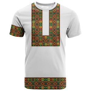 Ethiopian Enkutatash Personalized T shirt Traditional Habesha Pattern