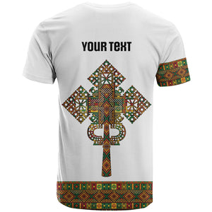Ethiopian Enkutatash Personalized T shirt Traditional Habesha Pattern