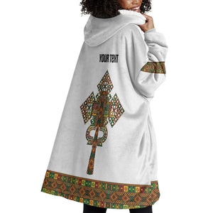 Ethiopian Enkutatash Personalized Wearable Blanket Hoodie Traditional Habesha Pattern