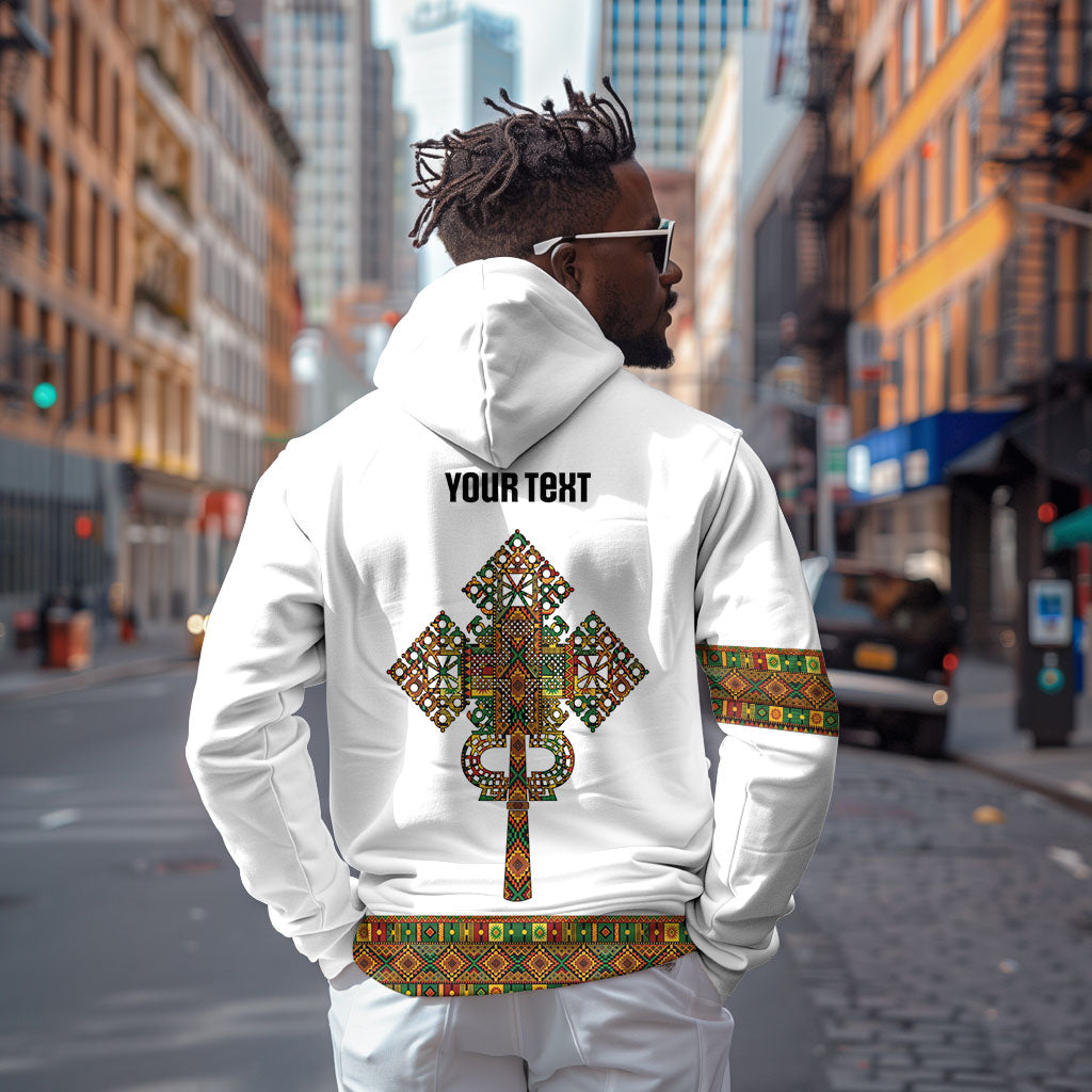 Ethiopian Enkutatash Personalized Zip Hoodie Traditional Habesha Pattern