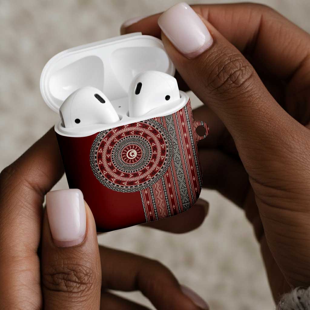 Tunisia Bakhnug Motif AirPods Case Traditional Tunisian Embroidery Inspired - African Pride