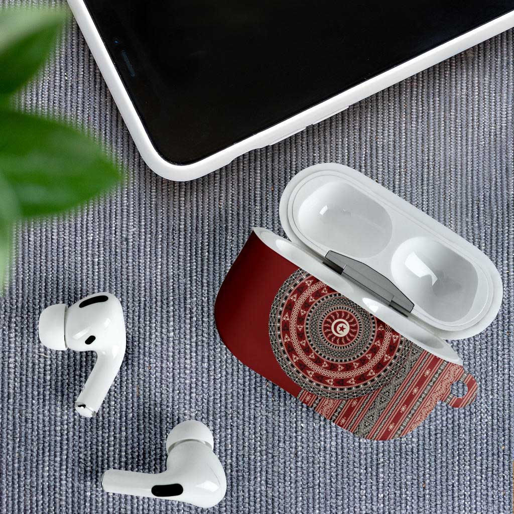 Tunisia Bakhnug Motif AirPods Case Traditional Tunisian Embroidery Inspired - African Pride