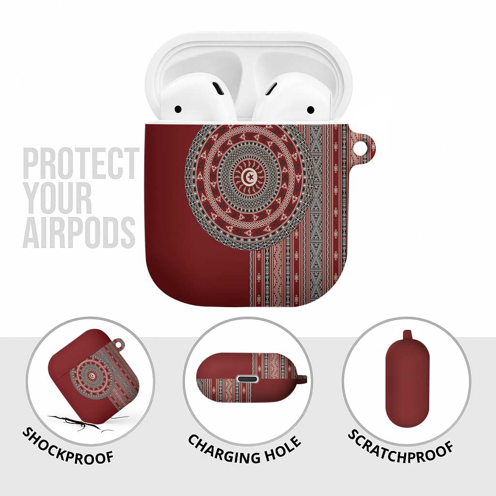 Tunisia Bakhnug Motif AirPods Case Traditional Tunisian Embroidery Inspired - African Pride