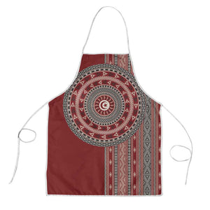 Tunisia Bakhnug Motif Apron Traditional Tunisian Embroidery Inspired - African Pride