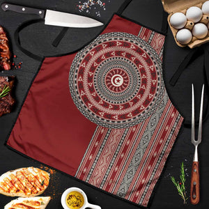 Tunisia Bakhnug Motif Apron Traditional Tunisian Embroidery Inspired - African Pride