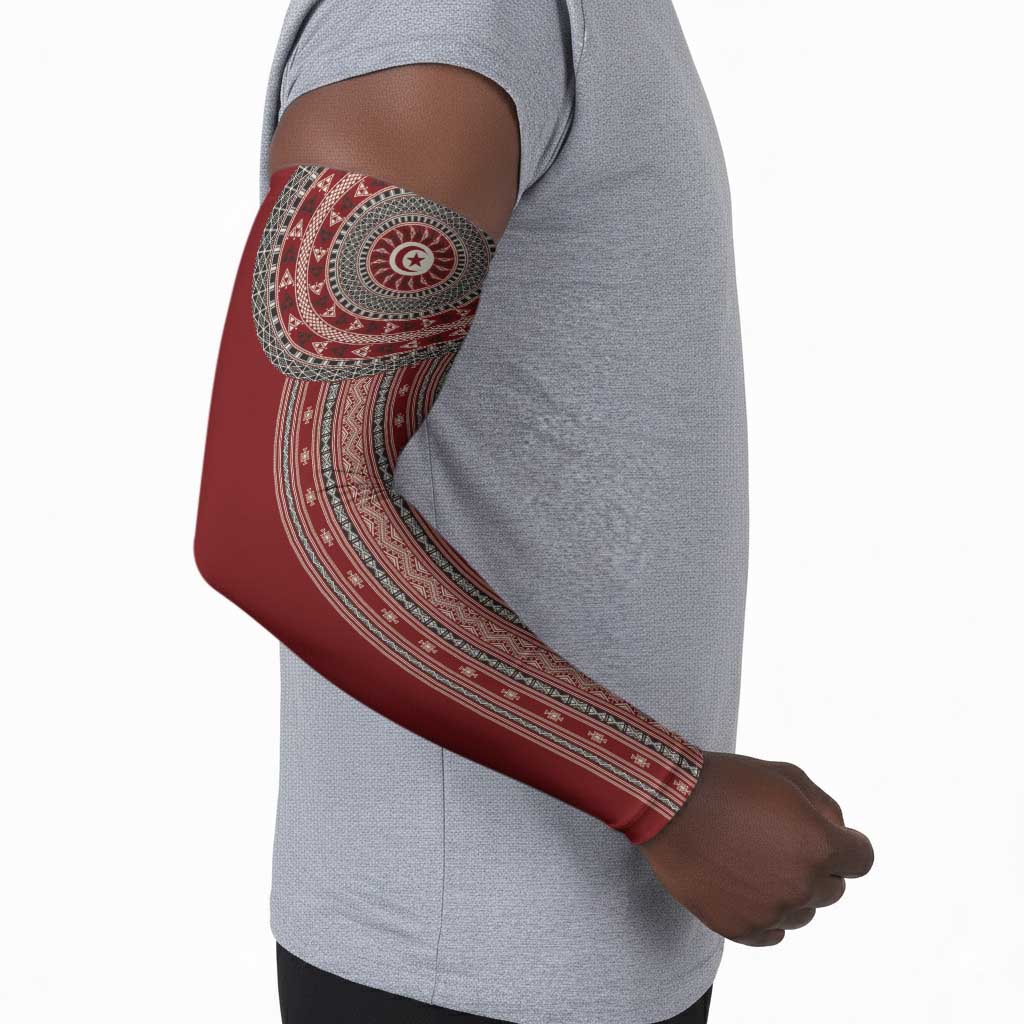 Tunisia Bakhnug Motif Arm Sleeves Traditional Tunisian Embroidery Inspired - African Pride