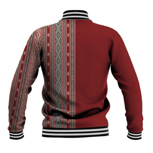 Tunisia Bakhnug Motif Baseball Jacket Traditional Tunisian Embroidery Inspired - African Pride