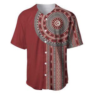 Tunisia Bakhnug Motif Baseball Jersey Traditional Tunisian Embroidery Inspired LT9