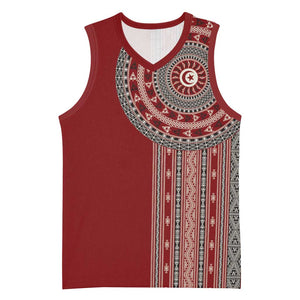Tunisia Bakhnug Motif Basketball Jersey Traditional Tunisian Embroidery Inspired - African Pride