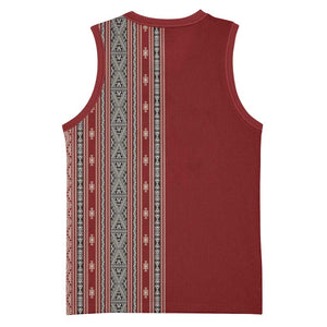 Tunisia Bakhnug Motif Basketball Jersey Traditional Tunisian Embroidery Inspired - African Pride