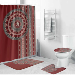 Tunisia Bakhnug Motif Bathroom Set Traditional Tunisian Embroidery Inspired - African Pride