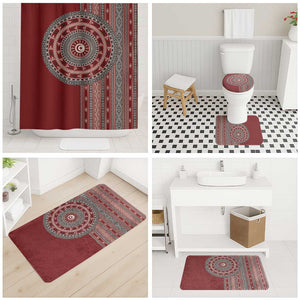 Tunisia Bakhnug Motif Bathroom Set Traditional Tunisian Embroidery Inspired - African Pride