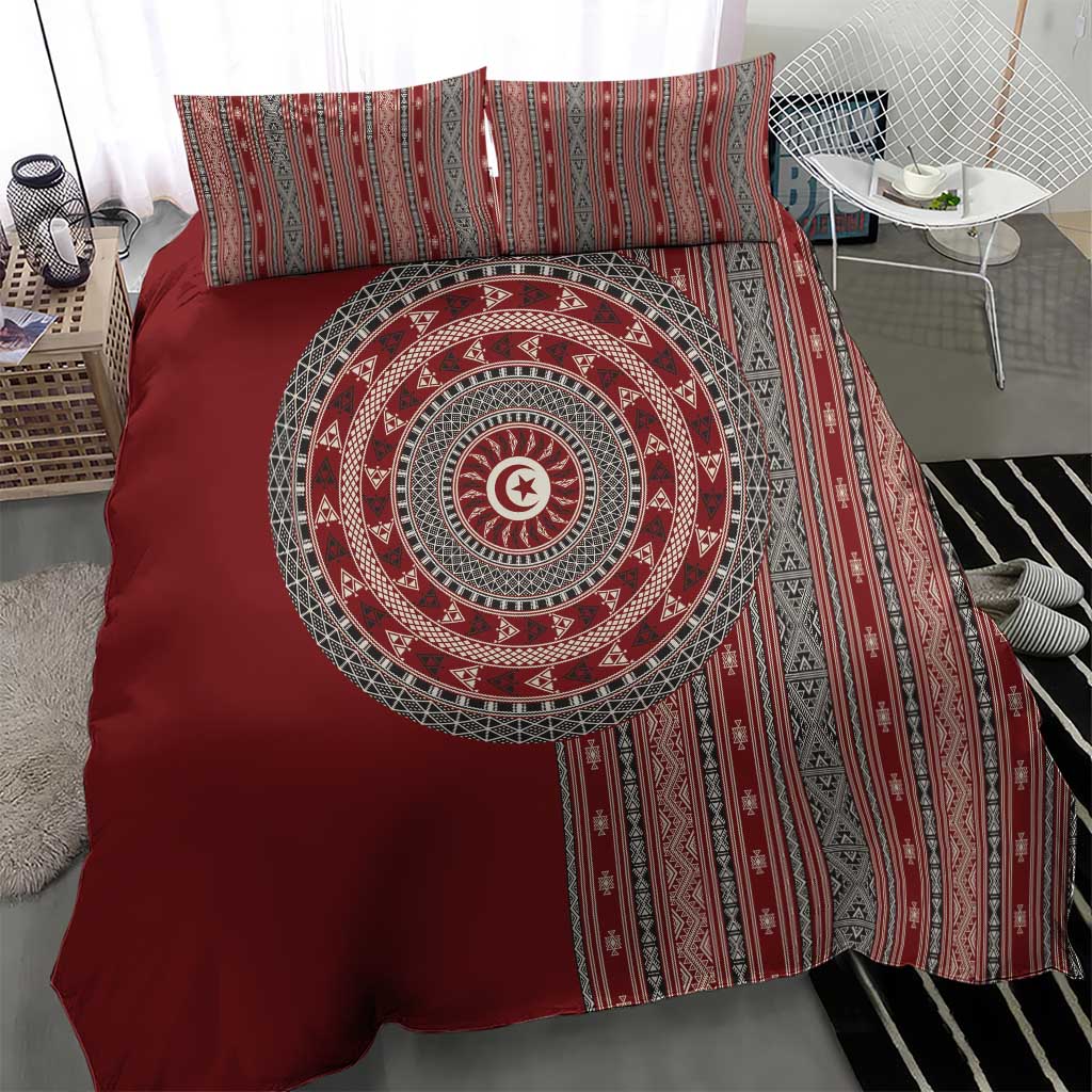Tunisia Bakhnug Motif Bedding Set Traditional Tunisian Embroidery Inspired - African Pride