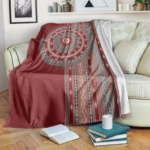 Tunisia Bakhnug Motif Blanket Traditional Tunisian Embroidery Inspired - African Pride