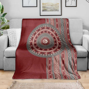 Tunisia Bakhnug Motif Blanket Traditional Tunisian Embroidery Inspired - African Pride