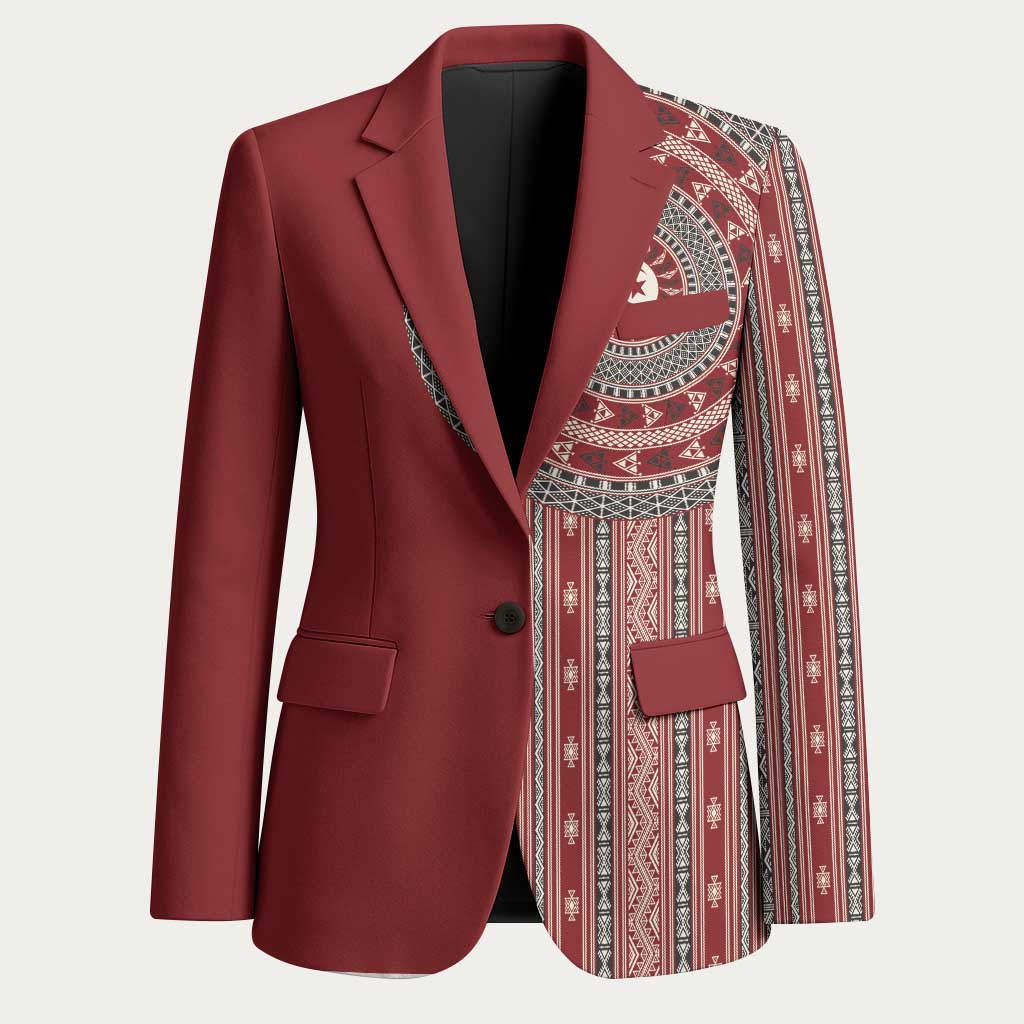 Tunisia Bakhnug Motif Blazer Traditional Tunisian Embroidery Inspired - African Pride