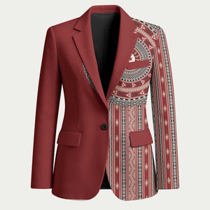 Tunisia Bakhnug Motif Blazer Traditional Tunisian Embroidery Inspired - African Pride