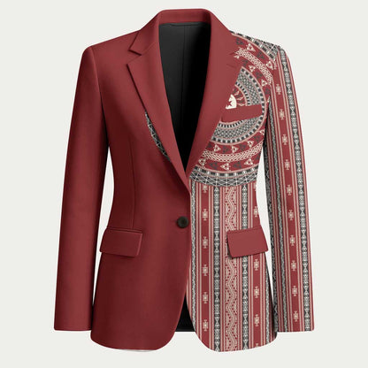 Tunisia Bakhnug Motif Blazer Traditional Tunisian Embroidery Inspired - African Pride