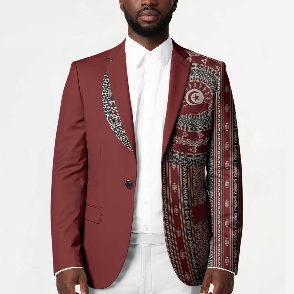 Tunisia Bakhnug Motif Blazer Traditional Tunisian Embroidery Inspired - African Pride