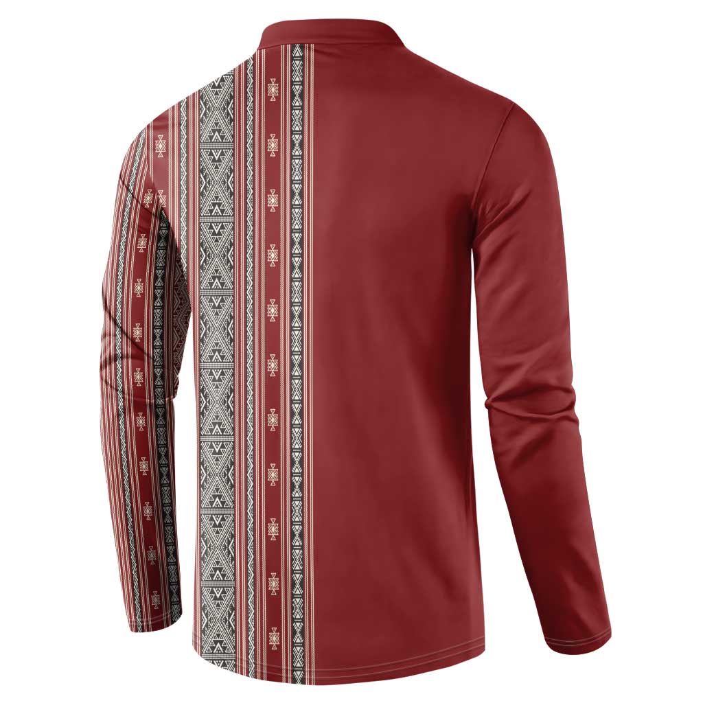 Tunisia Bakhnug Motif Button Sweatshirt Traditional Tunisian Embroidery Inspired