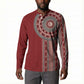 Tunisia Bakhnug Motif Button Sweatshirt Traditional Tunisian Embroidery Inspired
