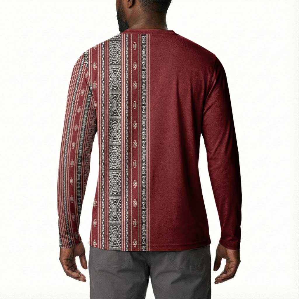 Tunisia Bakhnug Motif Button Sweatshirt Traditional Tunisian Embroidery Inspired