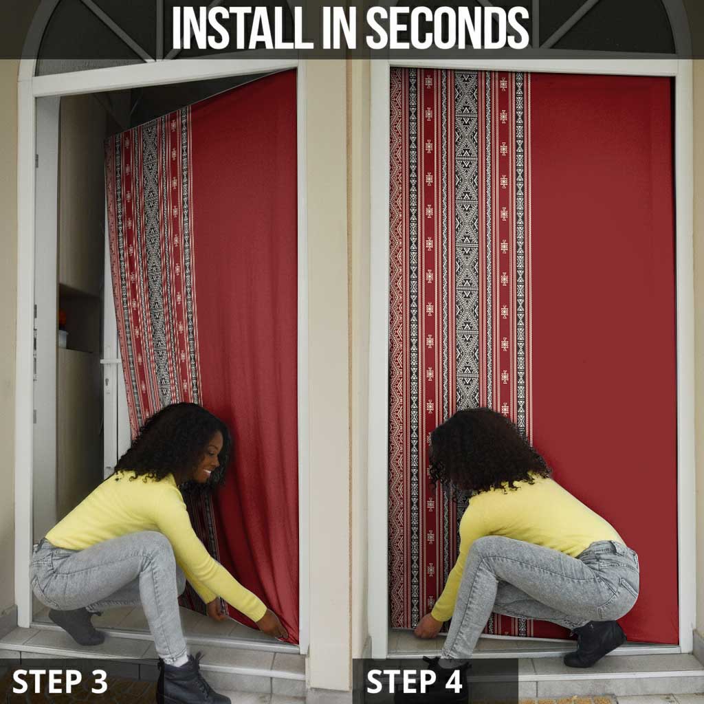 Tunisia Bakhnug Motif Door Cover Traditional Tunisian Embroidery Inspired - African Pride