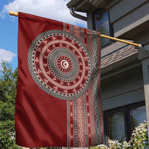 Tunisia Bakhnug Motif Garden Flag Traditional Tunisian Embroidery Inspired - African Pride