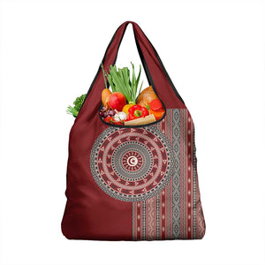 Tunisia Bakhnug Motif Grocery Bag Traditional Tunisian Embroidery Inspired - African Pride