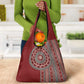 Tunisia Bakhnug Motif Grocery Bag Traditional Tunisian Embroidery Inspired - African Pride
