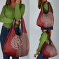 Tunisia Bakhnug Motif Grocery Bag Traditional Tunisian Embroidery Inspired - African Pride
