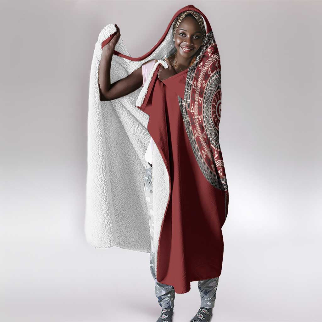 Tunisia Bakhnug Motif Hooded Blanket Traditional Tunisian Embroidery Inspired - African Pride