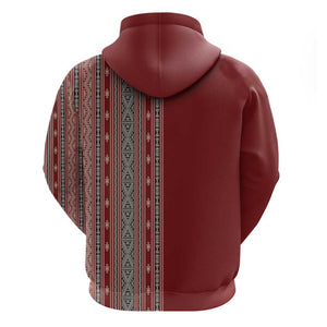 Tunisia Bakhnug Motif Hoodie Traditional Tunisian Embroidery Inspired - African Pride