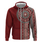 Tunisia Bakhnug Motif Hoodie Traditional Tunisian Embroidery Inspired - African Pride