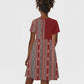 Tunisia Bakhnug Motif Kid Short Sleeve Dress Traditional Tunisian Embroidery Inspired LT9