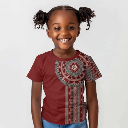 Tunisia Bakhnug Motif Kid T shirt Traditional Tunisian Embroidery Inspired LT9
