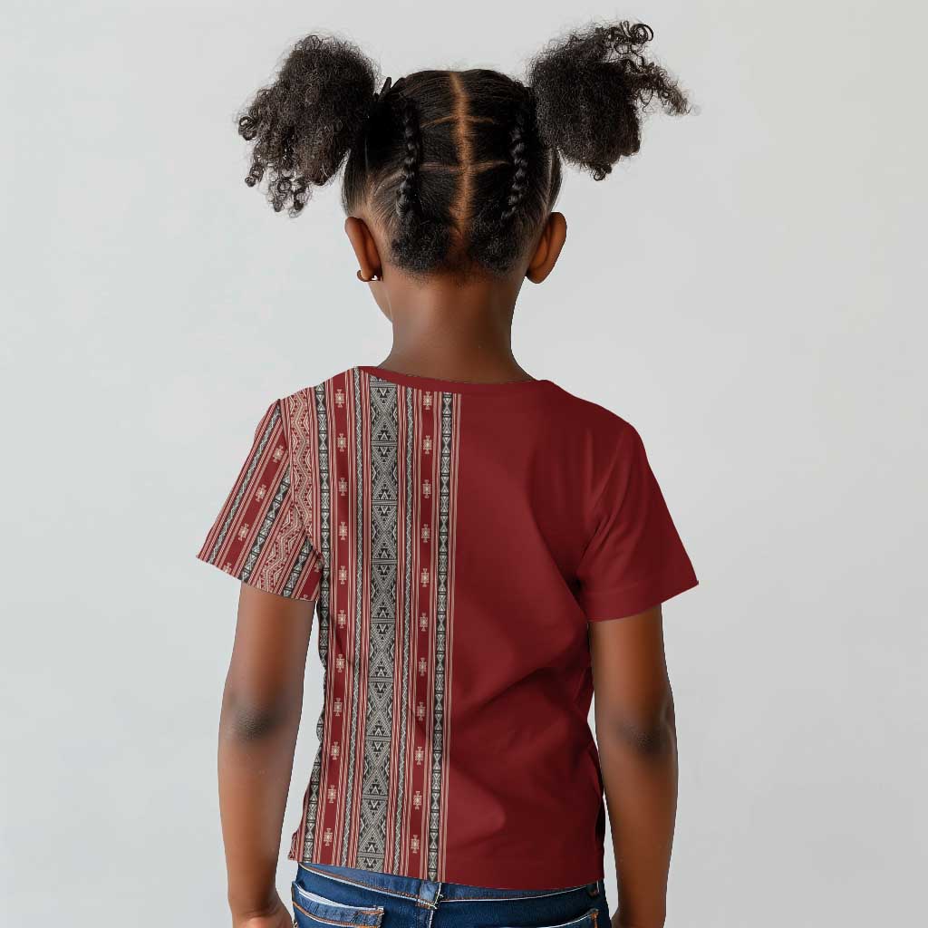Tunisia Bakhnug Motif Kid T shirt Traditional Tunisian Embroidery Inspired LT9