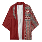 Tunisia Bakhnug Motif Kimono Traditional Tunisian Embroidery Inspired - African Pride