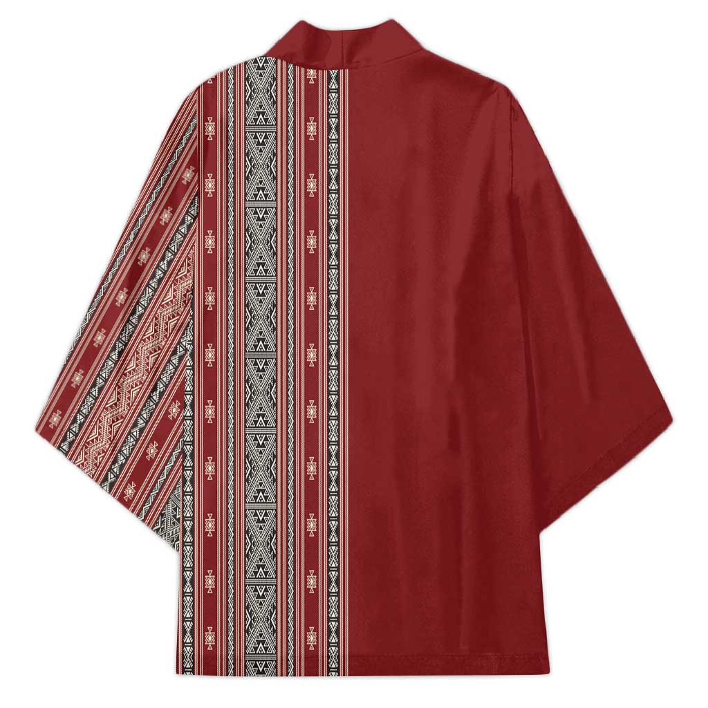 Tunisia Bakhnug Motif Kimono Traditional Tunisian Embroidery Inspired - African Pride