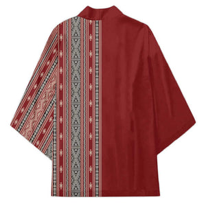 Tunisia Bakhnug Motif Kimono Traditional Tunisian Embroidery Inspired - African Pride