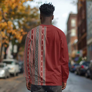 Tunisia Bakhnug Motif Long Sleeve Shirt Traditional Tunisian Embroidery Inspired - African Pride