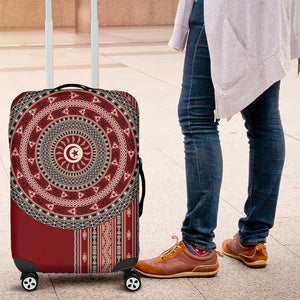 Tunisia Bakhnug Motif Luggage Cover Traditional Tunisian Embroidery Inspired - African Pride