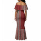 Tunisia Bakhnug Motif Mermaid Dress Traditional Tunisian Embroidery Inspired LT9