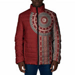 Tunisia Bakhnug Motif Padded Jacket Traditional Tunisian Embroidery Inspired - African Pride