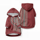 Tunisia Bakhnug Motif Pet Hoodie Traditional Tunisian Embroidery Inspired