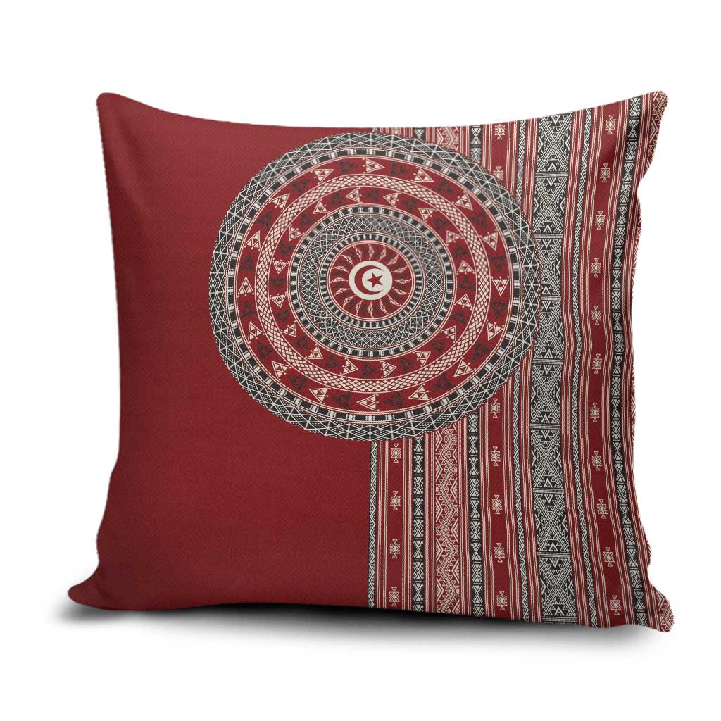 Tunisia Bakhnug Motif Pillow Cover Traditional Tunisian Embroidery Inspired - African Pride