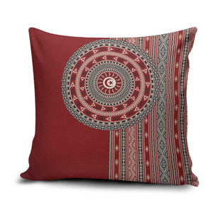 Tunisia Bakhnug Motif Pillow Cover Traditional Tunisian Embroidery Inspired - African Pride