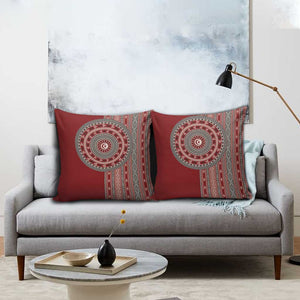 Tunisia Bakhnug Motif Pillow Cover Traditional Tunisian Embroidery Inspired - African Pride