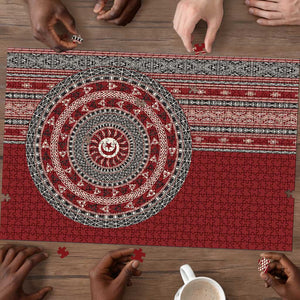Tunisia Bakhnug Motif Puzzle Traditional Tunisian Embroidery Inspired - African Pride