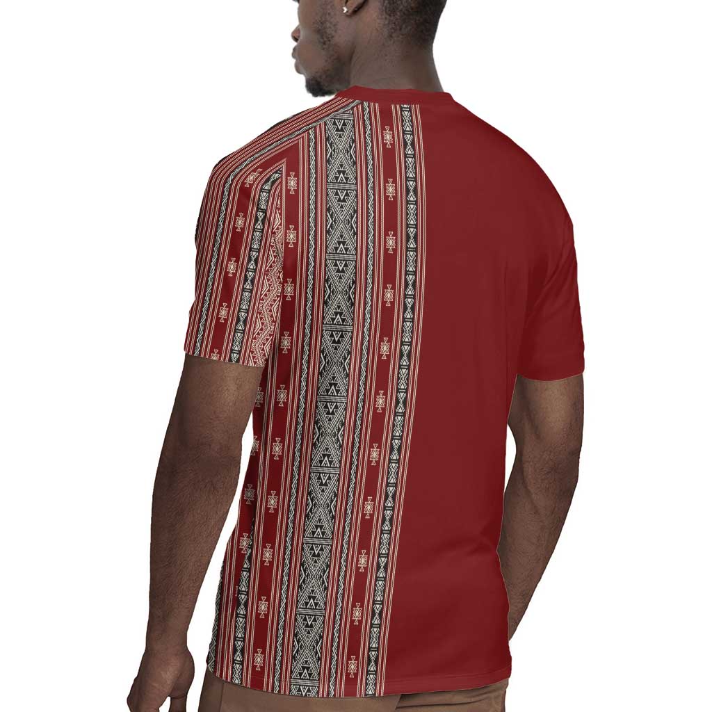 Tunisia Bakhnug Motif Rugby Jersey Traditional Tunisian Embroidery Inspired LT9